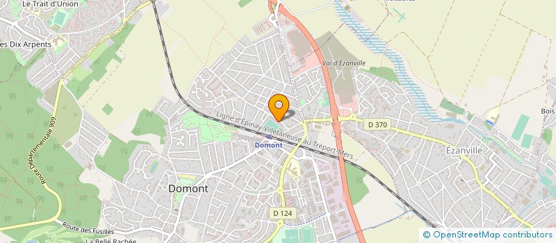 localisation de l'entreprise SCI ARISTIDE BRIAND 37  DOMONT