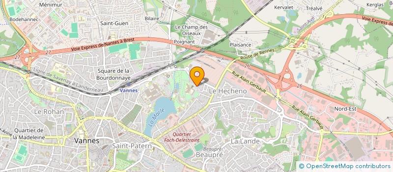 localisation de l'entreprise SCI ARISTIDE BRIAND à VANNES