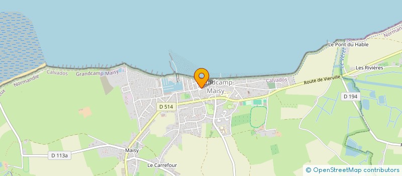 localisation de l'entreprise SCI ARISTIDE BRIAND  GRANDCAMP-MAISY