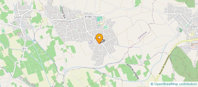 localisation de l'entreprise SCI ARISTIDE BRIAND  CLARENSAC
