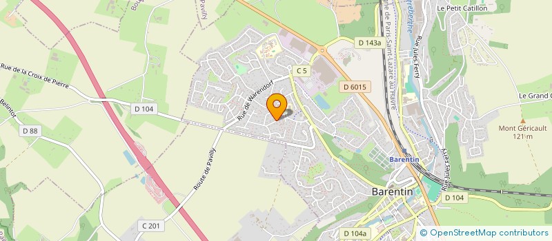 localisation de l'entreprise SCI ARISTIDE BRIAND  BARENTIN