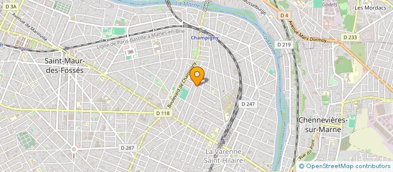 localisation de l'entreprise SCI ARISTIDE BRIAND à SAINT-MAUR-DES-FOSSES