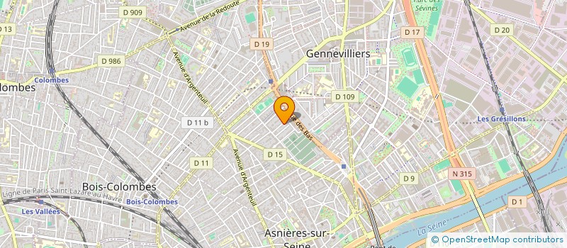 localisation de l'entreprise SCI ARISTO 93 à ASNIERES-SUR-SEINE