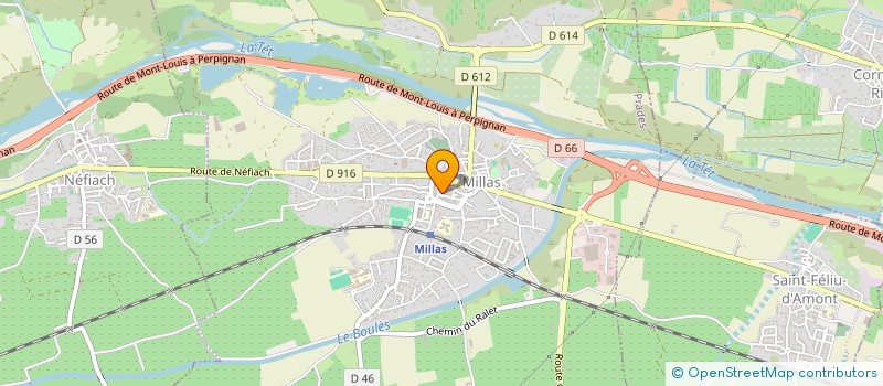 localisation de l'entreprise SCI ARISTOTE  MILLAS