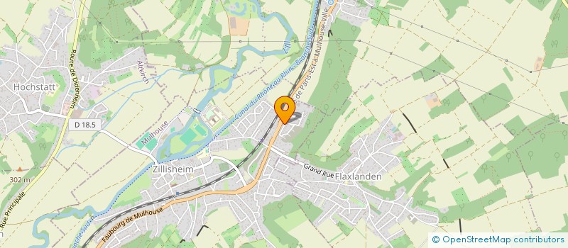 localisation de l'entreprise SCI ARISTOTE  ZILLISHEIM