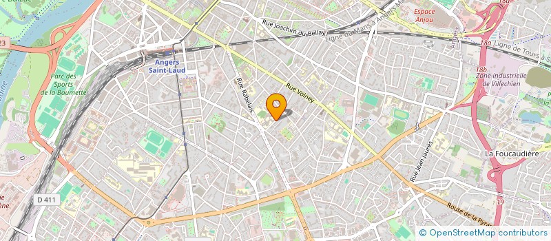 localisation de l'entreprise SCI ARITHMETIQ GEOMETRI à ANGERS