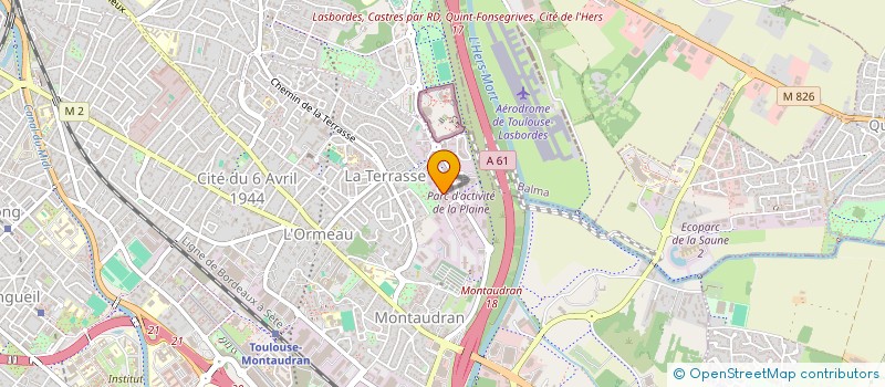 localisation de l'entreprise SCI ARIZONA  TOULOUSE