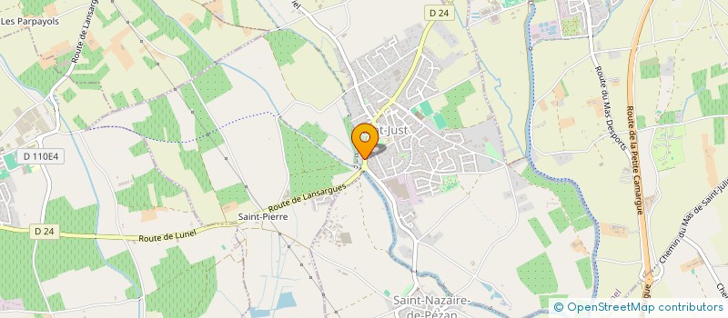 localisation de l'entreprise SCI ARIZONA  SAINT-JUST