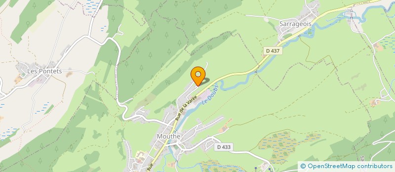 localisation de l'entreprise SCI ARJAPH  MOUTHE