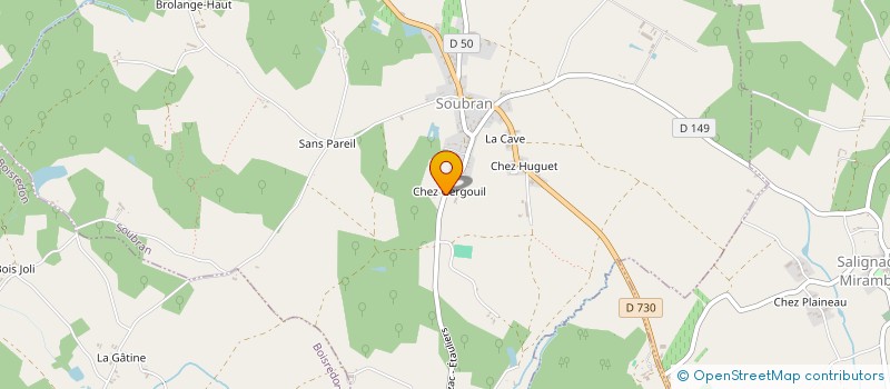 localisation de l'entreprise SCI ARJUPA  SOUBRAN