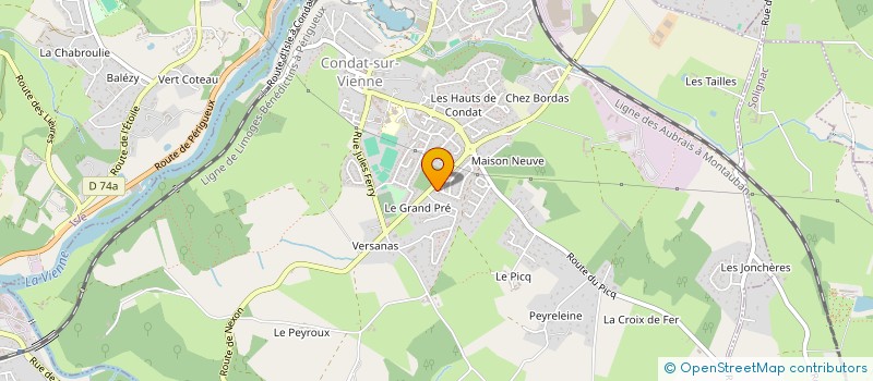localisation de l'entreprise SCI ARKETYPE  CONDAT-SUR-VIENNE