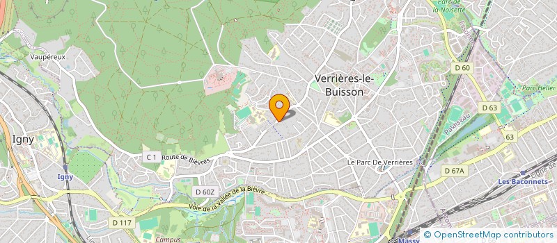 localisation de l'entreprise SCI ARKOS IMMOBILIER à VERRIERES-LE-BUISSON