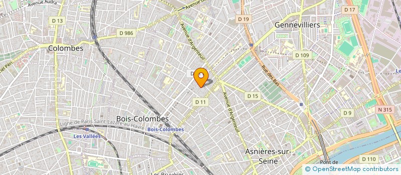 localisation de l'entreprise SCI ARL à BOIS-COLOMBES