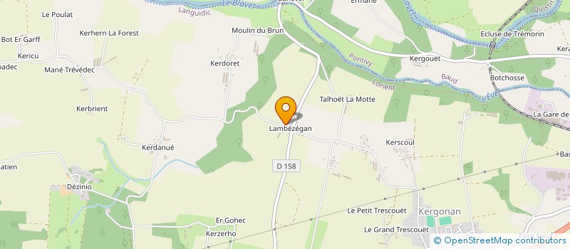 localisation de l'entreprise SCI ARL  LANGUIDIC