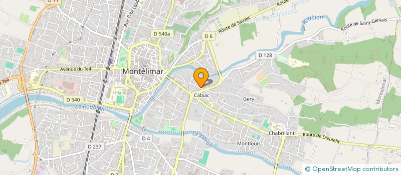 localisation de l'entreprise SCI ARLAU  MONTELIMAR