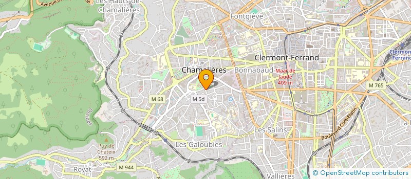 localisation de l'entreprise SCI ARLEQUIN  CHAMALIERES