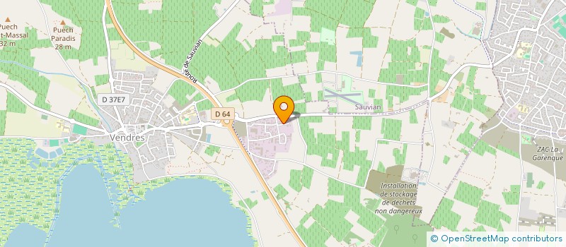 localisation de l'entreprise SCI ARLEQUIN  VENDRES