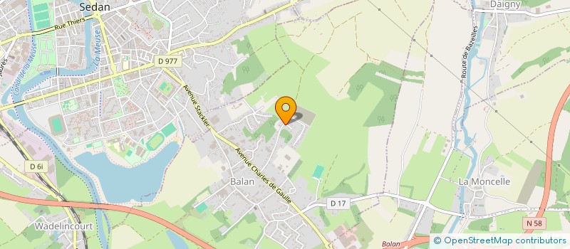 localisation de l'entreprise SCI ARLEQUIN à BALAN