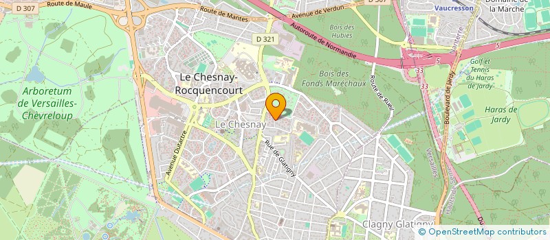 localisation de l'entreprise SCI ARLEQUIN IMMOBILIER  LE CHESNAY-ROCQUENCOURT