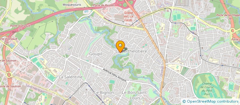 localisation de l'entreprise SCI ARLES  ORVAULT