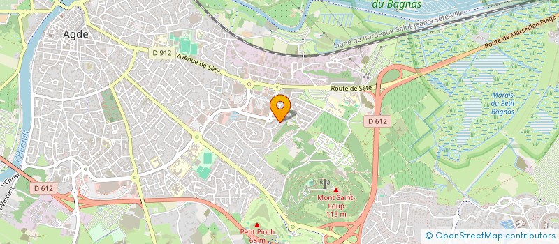 localisation de l'entreprise SCI ARLETTE  AGDE