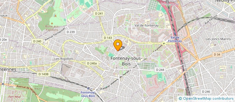 localisation de l'entreprise SCI ARLEVI à FONTENAY-SOUS-BOIS