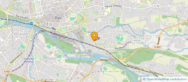 localisation de l'entreprise SCI ARLIN  BIZANOS