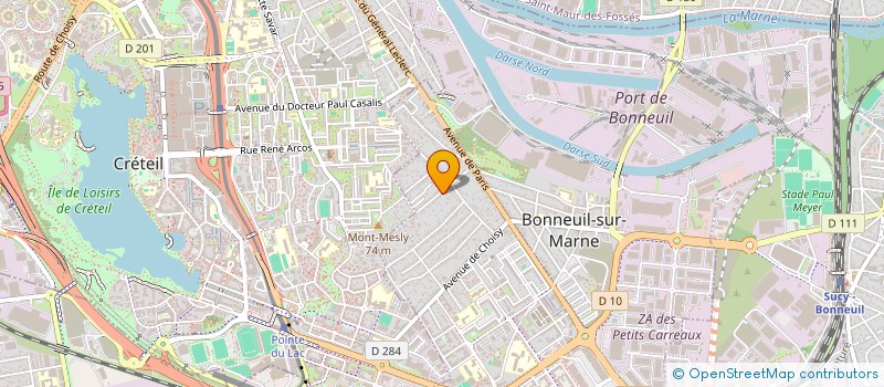 localisation de l'entreprise SCI ARLIND à BONNEUIL-SUR-MARNE