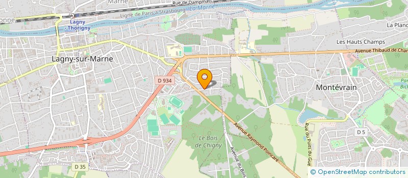 localisation de l'entreprise SCI ARLM  LAGNY-SUR-MARNE