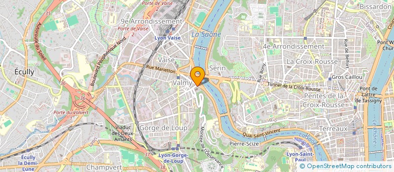 localisation de l'entreprise SCI ARLOING SAINT PIERRE DE VAISE  LYON