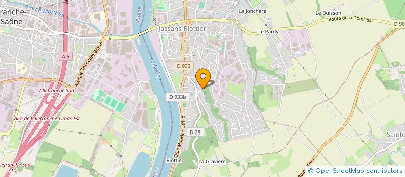 localisation de l'entreprise SCI ARLUBA à JASSANS-RIOTTIER