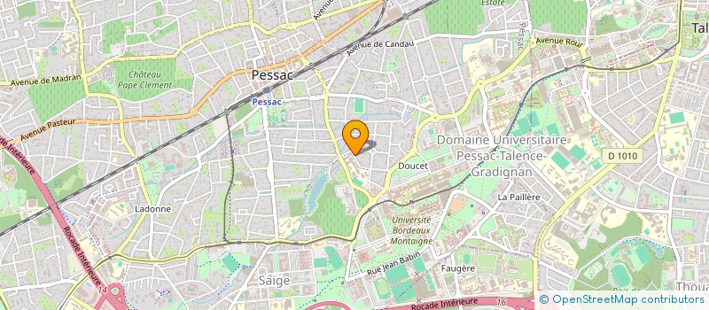 localisation de l'entreprise SCI ARLYVE  PESSAC