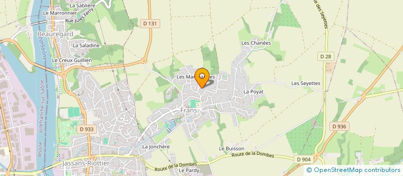 localisation de l'entreprise SCI ARM à FRANS