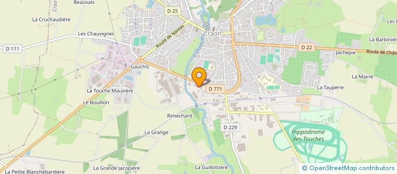 localisation de l'entreprise SCI ARMACEDAU  CRAON