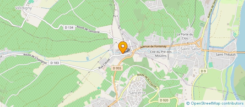 localisation de l'entreprise SCI ARMACLINES  SANCERRE