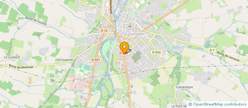 localisation de l'entreprise SCI ARMAGNAC BAISE  CONDOM