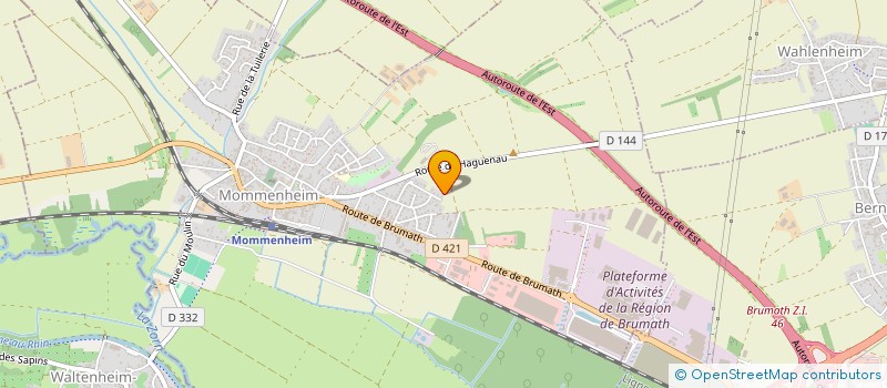 localisation de l'entreprise SCI ARMAN  MOMMENHEIM