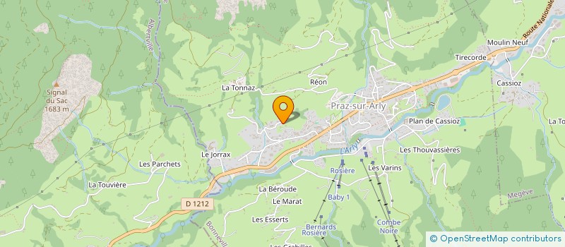 localisation de l'entreprise SCI ARMANCETTE  PRAZ-SUR-ARLY