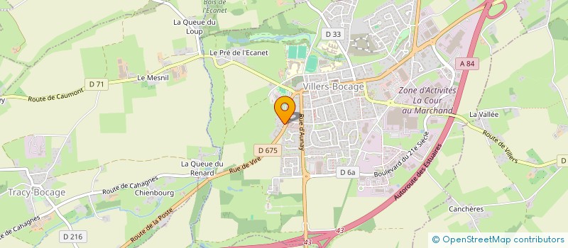 localisation de l'entreprise SCI ARMAND  VILLERS-BOCAGE