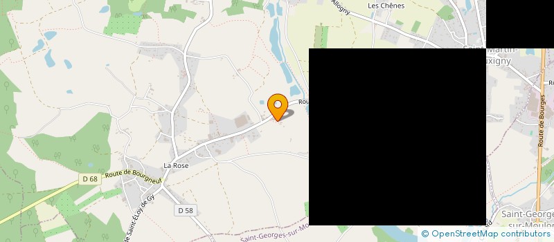 localisation de l'entreprise SCI ARMAT  SAINT-MARTIN D AUXIGNY