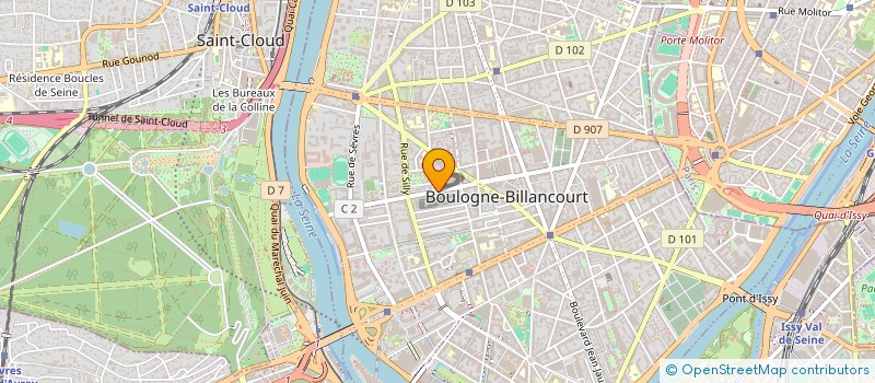 localisation de l'entreprise SCI ARMAUD  BOULOGNE-BILLANCOURT