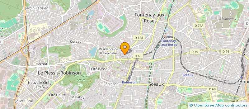 localisation de l'entreprise SCI ARMEN à FONTENAY-AUX-ROSES