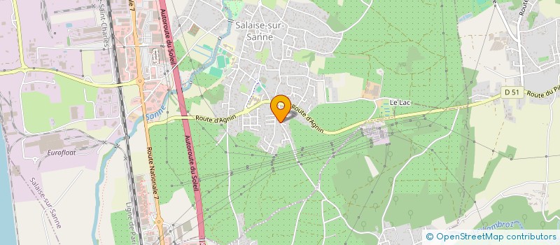 localisation de l'entreprise SCI ARMONY  SALAISE-SUR-SANNE