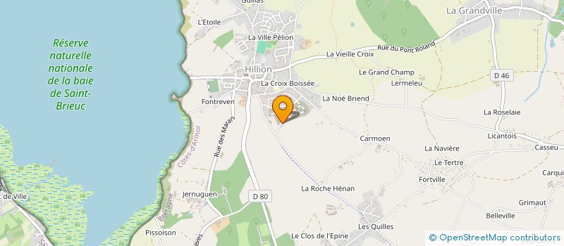 localisation de l'entreprise SCI ARMOR BLUE  HILLION