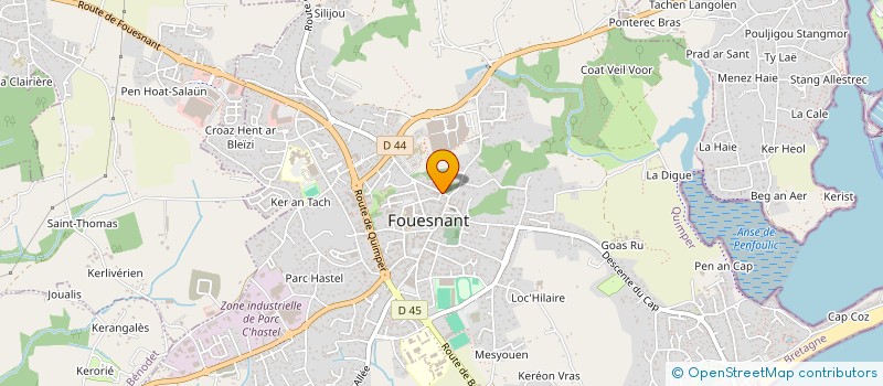 localisation de l'entreprise SCI ARMORALI  FOUESNANT