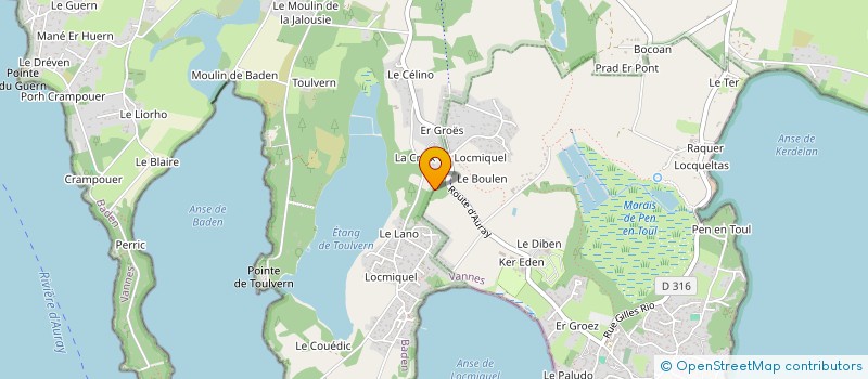 localisation de l'entreprise SCI ARMORIC  BADEN