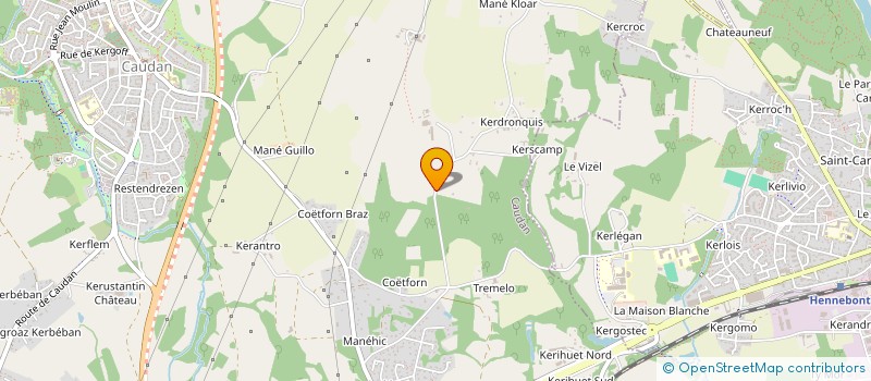 localisation de l'entreprise SCI ARMORICAINE  CAUDAN
