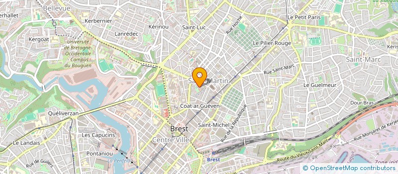 localisation de l'entreprise SCI ARMORIQUE 21  BREST