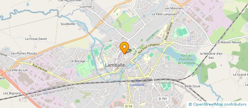 localisation de l'entreprise SCI ARMTHY  LAMBALLE-ARMOR