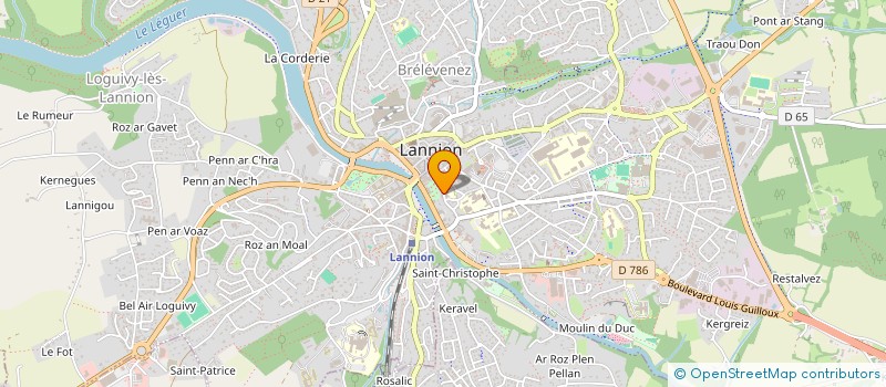 localisation de l'entreprise SCI ARNA  LANNION